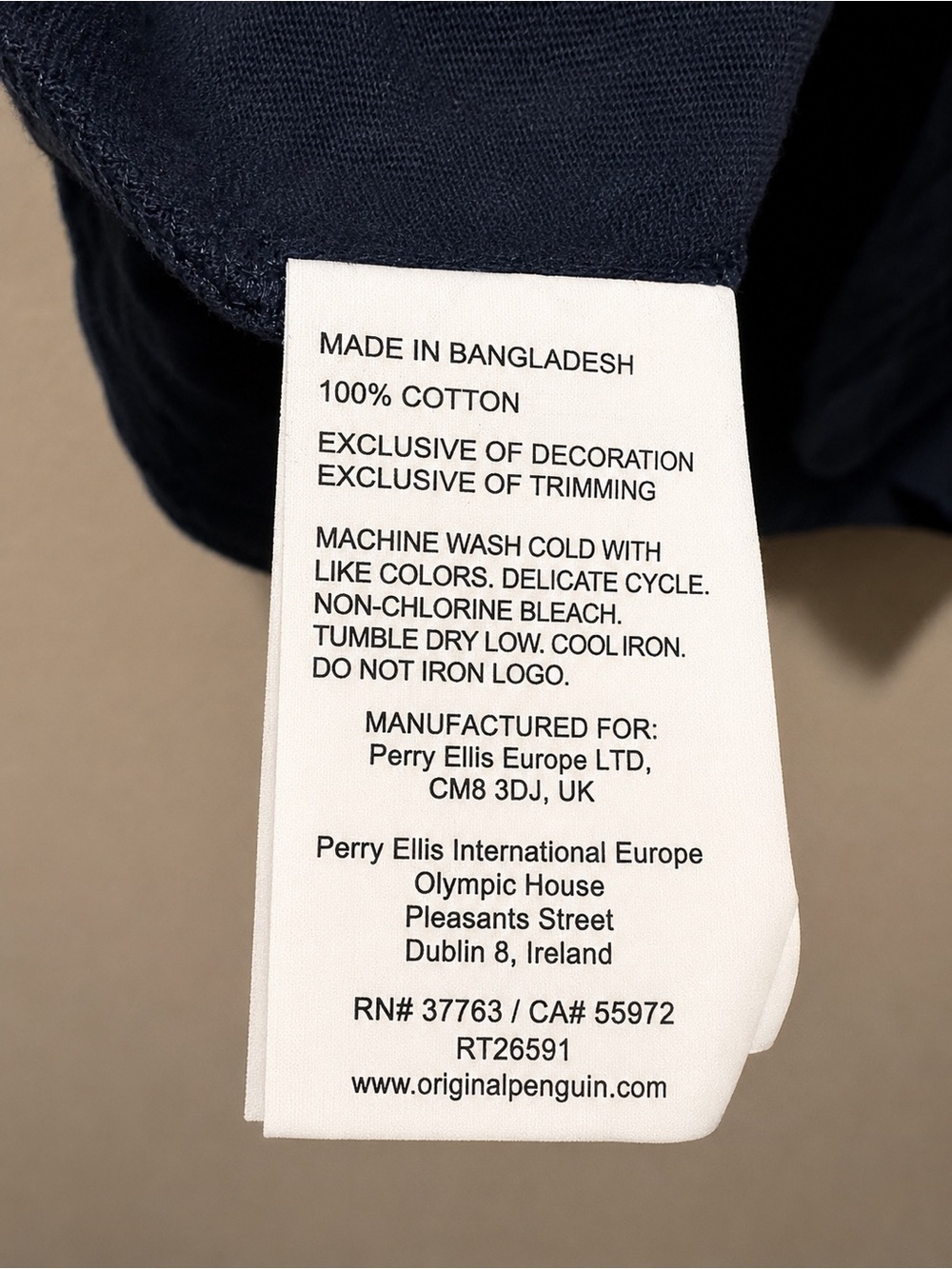Original Penguin Munsingwear Men’s XXL Striped Polo Shirt 100% Cotton Teal - Picture 5 of 5